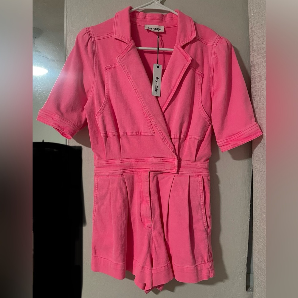 Beautiful Pink Denim Romper